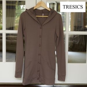 Tresics Hooded Jacket, Size S, Brownish